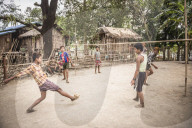 Chinlone (Caneball), the traditional sport of Myanmar (Burma)