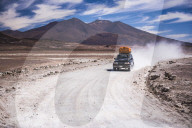 4wd Bolivian Altiplano tour passing volcanoes, South-West Bolivia