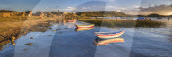 Sunrise in the harbour at Challapampa village, Isla del Sol (Island of the Sun), Lake Titicaca, Bolivia, South America