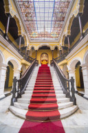 Colonial staircase at Archbishops Palace in Lima, Peru