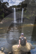 Rainbow Falls, a waterfall at Kerikeri in the Bay of Islands, Northland Region, North Island, New Zealand