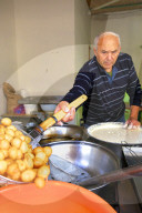Man Making Cypriot Desert, Pafos, Cyprus, Eastern Mediterranean Sea