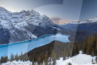 Peyto Lake at Sunset, Banff National Park, Alberta, Canada