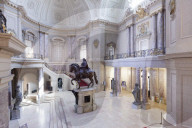 Entrance Hall with Equestrian Statue of Frederick William I, Bode Museum, Museum Island, UNESCO World Heritage Site, Berlin Mit