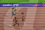 Allyson Felix, United States, powers to victory, Women's 200m final, Stadium, London 2012, Olympic Games, London, England, United Kingdom, Europe