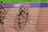 Allyson Felix, United States, powers to win gold medal, Women's 200m final, Stadium, London 2012, Olympic Games, London, England, United Kingdom, Europe