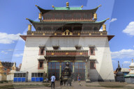 Migjid Janraisig Sum, Gandan Khiid, Buddhist Monastery containing huge golden Buddha statue, Ulaanbaatar (Ulan Bator), Mongolia