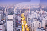 The Sao Paulo skyline from Jardins