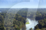View of rainforest and rivers in Tortuguero national park