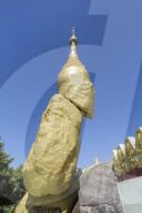 Nwa-La-Bo Pagoda golden rock and pagoda near Mawlamyine