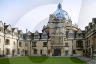 Oxford, Brasenose College front quad (David Cameron's college) and the Radcliffe Camera