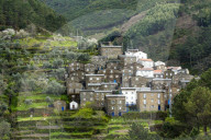 The medieval village of Piodao in the Serra da Estrela mountains, Piodao, Coimbra District, Beira, Portugal, Europe