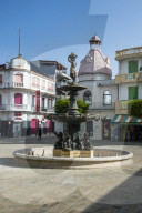 Fountain on the spice market, Pointe-a-pitre, Guadeloupe, France