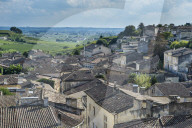 Overlook over the Unesco world heritage sight, Saint Emilion, France