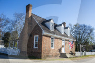Historical houses in historical Yorktown, Virginia, USA