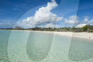 White sand and turquoise water at Taylor beach, Providenciales, Turks and Caicos