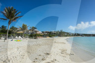 White sand and turquoise water at Sapodilla beach, Providenciales, Turks and Caicos