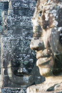Giant heads at the Bayon temple, Angkor watts