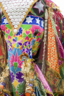 Colorful elephants at the Jaipur elephant festival