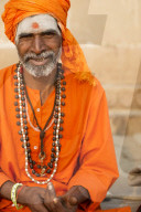 Sadhu on the banks of the Ganges