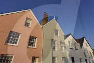 Historic houses in Topsham, near Exeter, Devon, Great Britain.