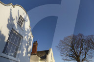Historic 17th century Dutch architecture in Topsham, near Exeter, Devon, Great Britain.