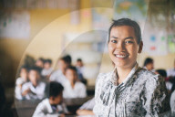 Primary school, Pong Teuk, Cambodia