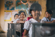 Primary school, Pong Teuk, Cambodia
