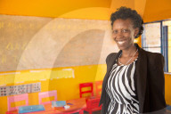 AGNES MBVOYIRE .VSO national volunteer working alongside Filipino volunteer Rhea Villarico to improve standards of teaching in nursery schools in eastern Rwanda.