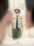 Policeman on guard Tiananmen Square, Beijing