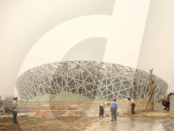 building the 'bird's nest' olympic stadium, Beijing