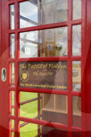 The Worlds smallest visitor centre in a phone box in Flodden in the Scottish borders