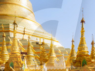 Shwedagon Pagoda, the most sacred Buddhist pagoda in Myanmar, Yangon (Rangoon), Myanmar (Burma), Asia