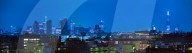 city of london financial district and residential flats from kings cross