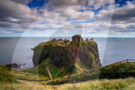 Dunnottar Castle outside of Stonehaven, Aberdeenshire, Scotland, United Kingdom, Europe