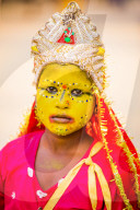 Painted Girl at the Pushkar Camel Fair, Pushkar, Rajasthan, India