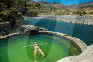 Laura Grier at Colca Lodge Spa and Hotsprings, Colca Canyon, Peru
