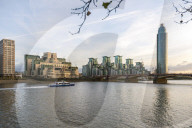 The MI5 Building, St George's Tower, Vauxhall Bridge and the River Thames
