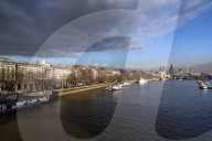 The River Thames looking East from Waterloo Bridge
