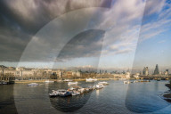 The River Thames looking North East from Waterloo Bridge