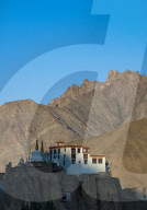 A view of the magnificent 1000-year-old Lamayuru Monastery in the remote region of Ladakh in northern India, India, Asia