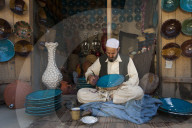 Istalif is famous for its handmade glazed clay pottery in Afghanistan