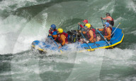 A rafting expedition on the Karnali river in west Nepal