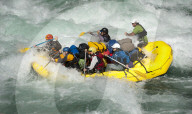 A rafting expedition on the Karnali river in west Nepal