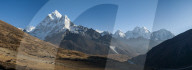 Ama Dablam and the Khumbu valley, Himalayas, Nepal, Asia