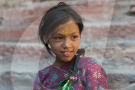A little girl from the remote Dolpa region of Nepal