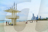 Corniche beach, Abu Dhabi, United Arab Emirates, Middle East