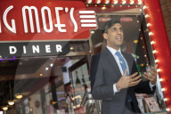 Rishi Sunak UK Chancellor of the Exchequer visits small businesses in Wembley, London.