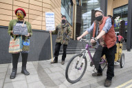 Bristol police admit protest ban under Covid powers was unlawful
Force apologise and will pay damages for arresting four protesters at Colston statue-toppling hearing