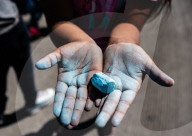REPORTAGE - Leben in Ungewissheit: Migranten in der Zeltstadt bei Tijuana, Mexico an der US-Grenze